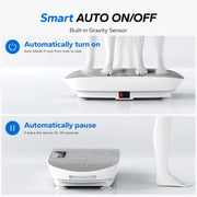 MERACH Vibration Plate Exercise Machine. Whole Body Workout Equipment for Women. Bluetooth and Silicone Pedal. Vibration Plate with Auto Mode. Vibrate Fitness Platform for Home