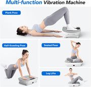 MERACH Vibration Plate Exercise Machine. Whole Body Workout Equipment for Women. Bluetooth and Silicone Pedal. Vibration Plate with Auto Mode. Vibrate Fitness Platform for Home