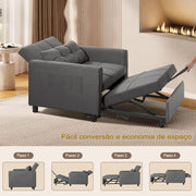 Sofá-Cama Versátil Brooke™ – Design Inteligente e Conforto 2 em 1