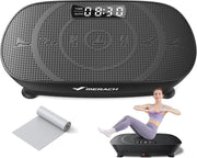 MERACH Vibration Plate Exercise Machine. Whole Body Workout Equipment for Women. Bluetooth and Silicone Pedal. Vibration Plate with Auto Mode. Vibrate Fitness Platform for Home
