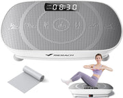 MERACH Vibration Plate Exercise Machine. Whole Body Workout Equipment for Women. Bluetooth and Silicone Pedal. Vibration Plate with Auto Mode. Vibrate Fitness Platform for Home