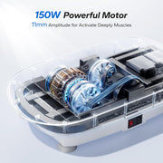 MERACH Vibration Plate Exercise Machine. Whole Body Workout Equipment for Women. Bluetooth and Silicone Pedal. Vibration Plate with Auto Mode. Vibrate Fitness Platform for Home