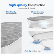 MERACH Vibration Plate Exercise Machine. Whole Body Workout Equipment for Women. Bluetooth and Silicone Pedal. Vibration Plate with Auto Mode. Vibrate Fitness Platform for Home