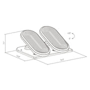 HINOMI Ergonomic Footrest for Work and Study