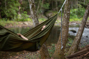 Olive - Ultra Light Recycled Hammock with Straps