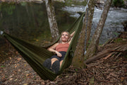 Olive - Ultra Light Recycled Hammock with Straps