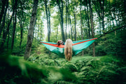 Sky Blue - Recycled Hammock with Straps