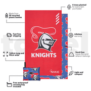 Knights - NRL Recycled Sand Free Beach Towel