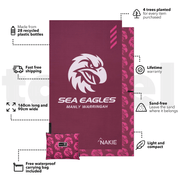 Sea Eagles - NRL Recycled Sand Free Beach Towel