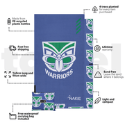 Warriors - NRL Recycled Sand Free Beach Towel