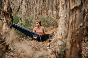 River Blue - Recycled Hammock with Straps