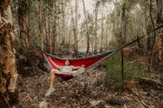 Merlot Red - Recycled Hammock with Straps