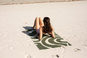 Eucalyptus Green - Recycled Sand Free Beach Towel