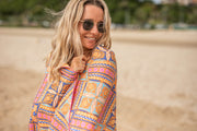 Rosy Tides - Recycled Sand Free Beach Towel