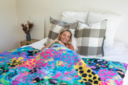 Kasey Rainbow - Sustainable Down Puffy Blanket