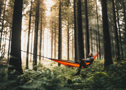 Sunburnt Orange -  Recycled Hammock with Straps
