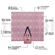 XL Rosy Tides - Recycled Sand Free Beach Towel Double