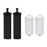 Filteroo® 8" Carbon Block with MAX Fluoride Removal Gravity Water Filter Cartridge Pack