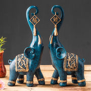 Estatuetas Elefantes Prosperidade | 2 Peças