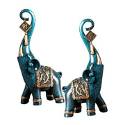 Estatuetas Elefantes Prosperidade | 2 Peças