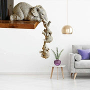 Estatuetas Família Elefante | 3 peças