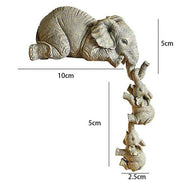 Estatuetas Família Elefante | 3 peças