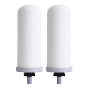 Filteroo® ULTRAPURE 7" All in 1 Ceramic Gravity Water Filtration Candle Twin Pack